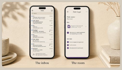ClientVault — Share work without the inbox.